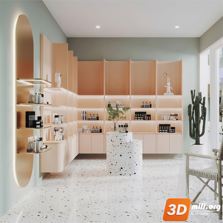 Cosmetic Store Skp Files 